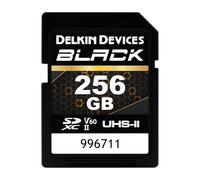 Delkin Devices Black Rugged Carte mémoire SDXC UHS-II, C10, U3, V60, Full HD et vidéo 8K, vitesses rapides jusqu'à 290 Mo/s en lecture, 190 Mo/s en écriture, idéale pour photographes et vidéastes (256