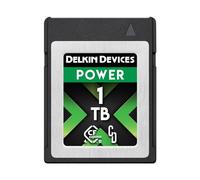 Delkin Power Carte mémoire CFexpress Type B 4.0 pour appareils Photo numériques | Idéal pour Le Transfert Express d'images et de vidéos pour Le Stockage | Stockage de Carte mémoire (Grande)