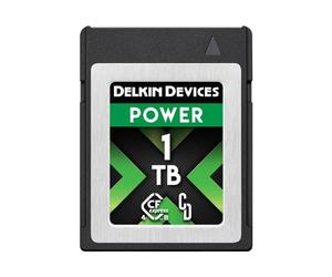 Delkin Power Carte mémoire CFexpress Type B 4.0 pour appareils Photo numériques | Idéal pour Le Transfert Express d'images et de vidéos pour Le Stockage | Stockage de Carte mémoire (Grande)