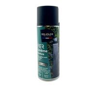 DELKOLOR - Aérosol De Finition Peinture Fer Antirouille - 400ML - Couleur RAL 9005 NOIR FONCE MAT
