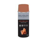 DELKOLOR - Delkolor Peinture effet terre cuite en aérosol 400 ml - Couleur TERRE CUITE
