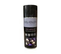 DELKOLOR - Delkolor Peinture en Aérosol Effet Métallisé - 400ml - Couleur NOIR