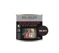 DELKOLOR - Peinture multisupports RAL 8017 Brun 100ml - Couleur:Brun chocolat RAL 8017