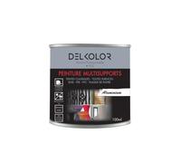 DELKOLOR - Peinture multisupports RAL 9006 Aluminium 100ml - Couleur:Aluminium blanc RAL 9006