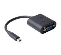 DELL 0.2m, Mini DisplayPort/VGA VGA (D-Sub) Noir