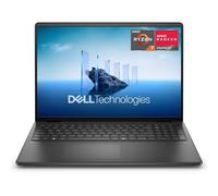 Dell 16 PC Portable DC16255 AMD Ryzen 7 250, 16" 2K (1920x1200) Antireflet, AMD Radeon, 16 Go RAM DDR5, 1 to SSD, Windows 11 Home, Clavier rétroéclairé AZERTY - Carbon Black