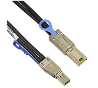 Dell 6G SAS Cable Mini To HD 2M 470-AASD, 2 m, SAS Mini, SAS, 470-AASD, 0GJD6D (470-AASD, 2 m, SAS Mini, SAS HD, Male/Male, Black, Silver)