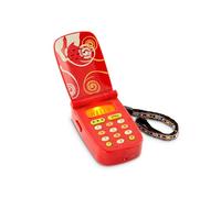 Dell B. Toys - Hellophone - Rouge - Téléphone à Bascule interactif - Lumières et Sons - Téléphone Jouet pour Enfants - 18 Mois et +