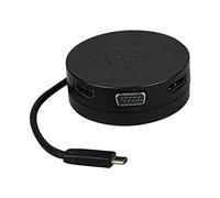 Dell Base d'adaptateur DA-300, Noir, Avec fil, USB 3.0 (3.1 Gen 1) Type-C, USB Type A, 10/100/1000 Mbit/s