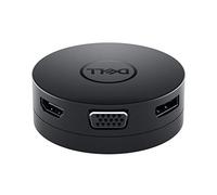 Dell Base d'adaptateur DA-300, Noir, Avec fil, USB 3.0 (3.1 Gen 1) Type-C, USB Type A, 10/100/1000 Mbit/s