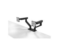 DELL Bras Double Écran MDA20 pour écrans 19"-27" (48.3-68.6cm), VESA 100x100, charge max 10kg, Inclinaison -35°/80°, Pivot 180°, Noir