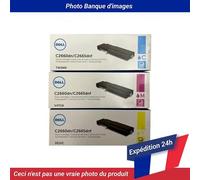 Dell C2660 C2665 Toner CMY Extra High Yield Pack of 3