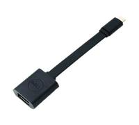 Dell - Câble USB - USB-C (M) pour USB type A (F) - USB 3.1 - 13.1 cm - noir