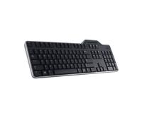 DELL Clavier Bureau USB QWERTY US Noir (580-18366) - Taille Réelle, Interface USB, Lecteur Carte Smart, Résistant aux Éclaboussures