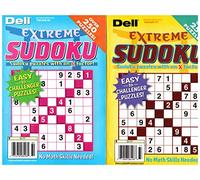 Dell Extreme Sudoku 2-Pack Over 250 Puzzles Per Book