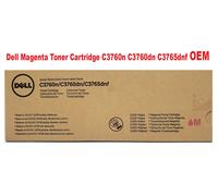 Dell Genuine Magenta Toner Cartridge C3760n C3760dn C3765dnf OEM 5,000 Pages