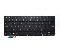 Dell H4XRJ Inspiron 15-5568 5578 7579 7569 13-7368 7378 5368 5378 3379 Clavier anglais 2 en 1 Noir rétroéclairé SK-EB0BWW 01 580-AFCD 717Y9 M9DMK sans cadre