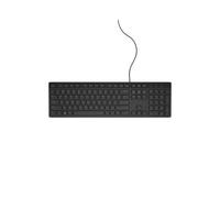 DELL KB216 Clavier USB QWERTY US International Noir - Taille Réelle 100%, Filaire, Compatible Windows, Dimensions 442x127x24.4mm, 580-ADHK