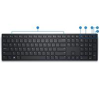 Dell KB500/USB sans fil/mise en page CZ/Noir