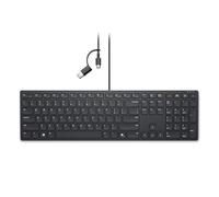 Dell KB525C Clavier de collaboration filaire - Connectivité polyvalente USB-C et USB-A, 15 touches de raccourcis programmables, touches de collaboration - Zoom et Microsoft Teams opilote
