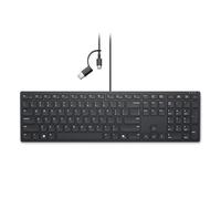 Dell KB525C - Clavier de Collaboration Filaire USB Type-C en français AZERTY, Noir - Compatible Microsoft Teams et Zoom