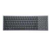 Dell KB740 - Clavier - compact, multi-dispositif - sans fil - 2.4 GHz, Bluetooth 5.0 - QWERTY - Espagnol - gris titan - avec 3 years NBD Advance Exchange G