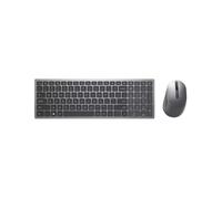 DELL KM7120W clavier Souris incluse Bureau RF sans fil + Bluetooth QWERTY US International Gris, Titane