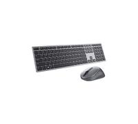 Dell KM7321W Premier Clavier et Souris sans Fil Multi-appareils UK (QWERTY), 2,4 GHz, Bluetooth 5.0, cryptage AES 128 Bits, 4000 dpi, Compatible avec Windows, Mac, Linux, Chrome et Android, (Gris)