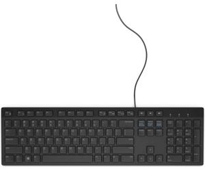 Dell KYBD 104 USEU KB216-B LOGI KB216, Full-Size (100%), W8HNM (KB216, Full-Size (100%), Wired, USB, QWERTY, Black)