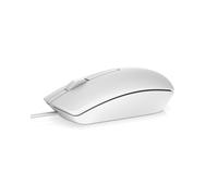 DELL MS116 Souris Optique 1000 DPI USB Type-A Ambidextre 3 Boutons, Longueur câble 1.8m, Blanc, Référence 570-AAIP