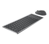 DELL KM7120W clavier Souris incluse Bureau RF sans fil + Bluetooth QWERTY US International Gris, Titane
