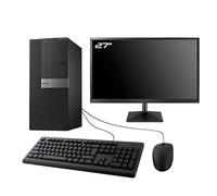 Dell PC 3040 Tour Ecran 27" Gaming GTX 1650 i5-6500 RAM 16Go SSD 240Go + HDD 2To