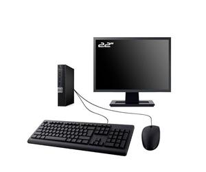 Dell PC Optiplex 5050 Micro Ecran 22" Intel I7-6700T RAM 16Go SSD 480Go W11 WiFi