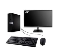 Dell PC Optiplex 7040 SFF Ecran 27" Intel I3-6100 RAM 8Go SSD 960Go W11 WiFi