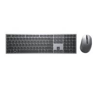 Ensemble clavier et souris Dell Premier Wireless Keyboard and Mouse KM7321W - Ensemble clavier et souris - sans fil - 2.4 GHz, Bluetooth 5.0 - AZERTY - Belge - gris titan