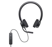 Dell Pro Casque Stéréo WH3022 Filaire Noir