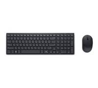 Dell Pro Compact Silent Keyboard and Mouse - KM555 - Ensemble clavier et souris - sans fil - 2.4 GHz, Bluetooth 5.1 - QWERTY - Ukrainien - noir - avec 3 years NBD Advance Exchange G
