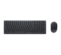 Dell Pro Compact Silent Keyboard and Mouse - KM555 - Ensemble clavier et souris - sans fil - 2.4 GHz, Bluetooth 5.1 - QWERTY - Ukrainien - noir - avec 3 years NBD Advance Exchange