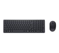 Dell Pro Compact Silent Keyboard and Mouse - KM555 - Ensemble clavier et souris - sans fil - 2.4 GHz, Bluetooth 5.1 - AZERTY - Français - noir - avec 3 years NBD Advance Exchange