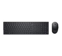 Dell Pro Keyboard and Mouse KM5221W - Ensemble clavier et souris - sans fil - 2.4 GHz - AZERTY - Français - noir