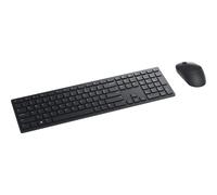 Dell Pro Keyboard and Mouse KM5221W - Ensemble clavier et souris - sans fil - 2.4 GHz - Français canadien - noir - avec 3 years NBD Advance Exchange - pour Precision 7560; XPS 13 9310, 15 9510