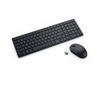 Dell Pro KM555 - Ensemble clavier et souris - silencieux - compact - sans fil - 2.4 GHz, Bluetooth - QWERTY - Italien - noir - avec 3 years NBD Advance Exchange