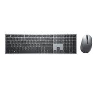 Dell Pro Plus Keyboard and Mouse KM7321W - Ensemble clavier et souris - sans fil - 2.4 GHz, Bluetooth 5.0 - AZERTY - Français - gris titan
