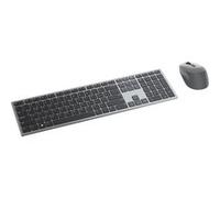 Dell Pro Plus Keyboard and Mouse KM7321W - Ensemble clavier et souris - sans fil - 2.4 GHz, Bluetooth 5.0 - QWERTY - Espagnol - gris titan - avec 3 years NBD Advance Exchange G