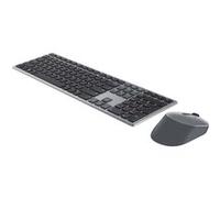 Dell Pro Plus Keyboard and Mouse KM7321W - Ensemble clavier et souris - sans fil - 2.4 GHz, Bluetooth 5.0 - QWERTY - R.-U. - gris titan - avec 3 years NBD Advance Exchange G