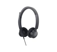 Dell Pro Stereo Headset WH3022 - Micro-casque - filaire - USB - Certifié pour Microsoft Teams, certifié Zoom