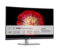 Dell S3221QS Écran incurvé 4K UHD VA ultra-fin AMD FreeSync, HDMI, DisplayPort, haut-parleurs intégrés, Certifié VESA Argenté 32 pouces