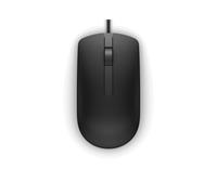 DELL Souris Optique MS116 USB Type-A 1000 DPI Ambidextre Noir avec Câble 1.8m - Référence 570-AAIS - Compatibilité étendue Windows/Linux