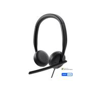 Dell Wired Headset WH3024 - Micro-casque - sur-oreille - filaire - USB-C - Certifié pour Microsoft Teams, certifié Zoom