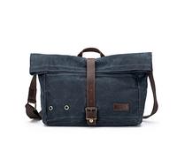 Della Q Canvas Bag, Cuir, Blue, Taille unique